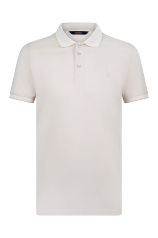 Ekru Regular Fit 100% Pamuklu Polo Yaka Tişört