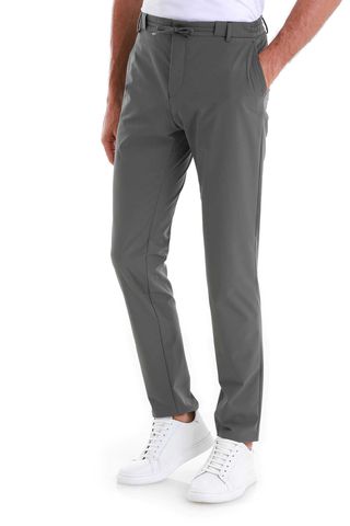 Haki Slim Fit Çizgili Yandan Cepli Jogger Pantolon