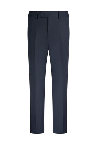 Lacivert Slim Fit Yandan Cepli Kumaş Pantolon