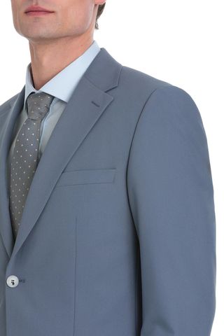 Mavi Slim Fit Mono Yaka Klasik Takım Elbise
