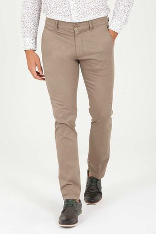 Yeşil Regular Fit Pamuklu Yandan Cep Kanvas Pantolon
