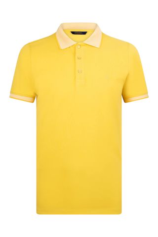 Sarı Regular Fit 100% Pamuklu Polo Yaka Tişört