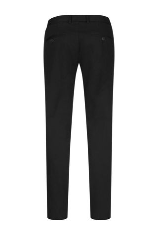 Siyah Regular Fit Yandan Cepli Kanvas Pantolon